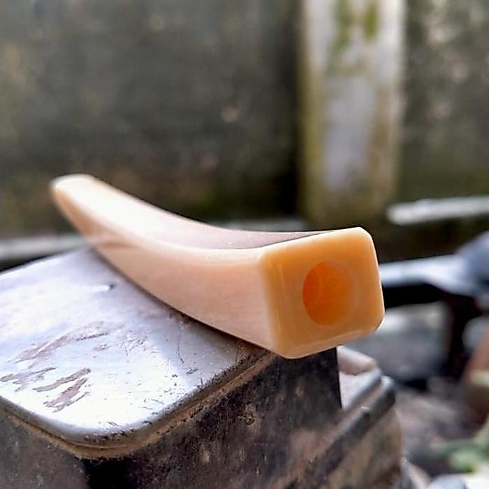 ASLI Pipa once tulang iga duyung kotak simetris001 READY STOCK