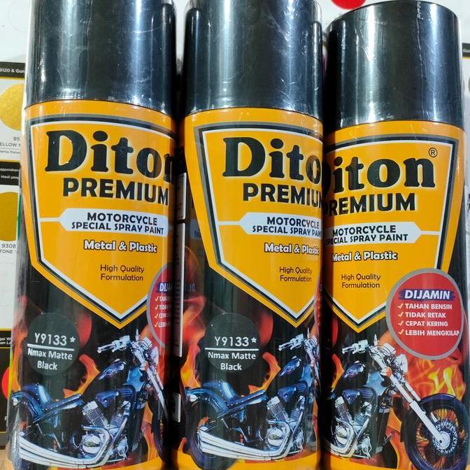 Pilok Cat Semprot Diton Premium Nmax Matte Black 9133 Hitam Doff Nmax