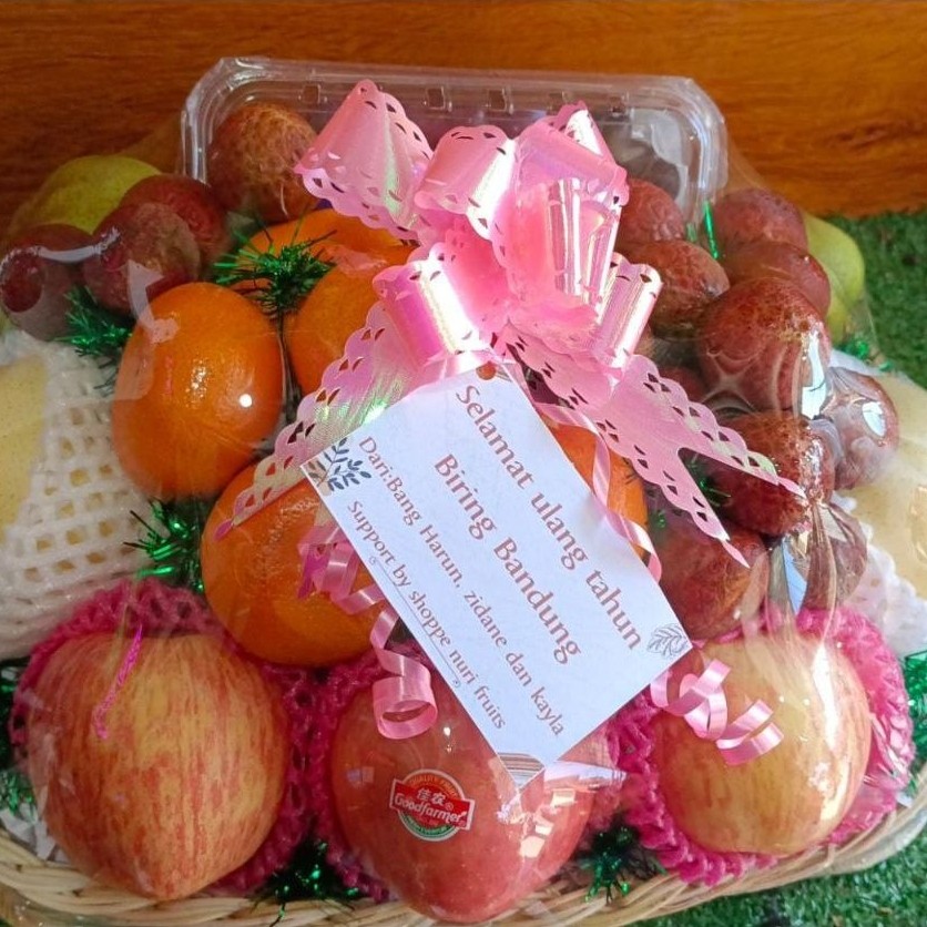 PARCEL BUAH LEBARANparcel buah bandung|parcel buah ramadhan|Paketan parcel buah paket B|nuri fruits|