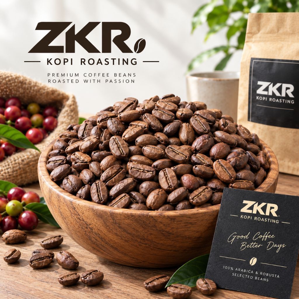 ZKR Kopi Roasting biji kopi Arabika sidikalang super 250 gr