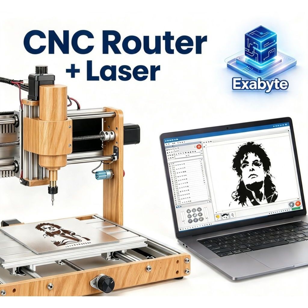 Mesin CNC router rakitan