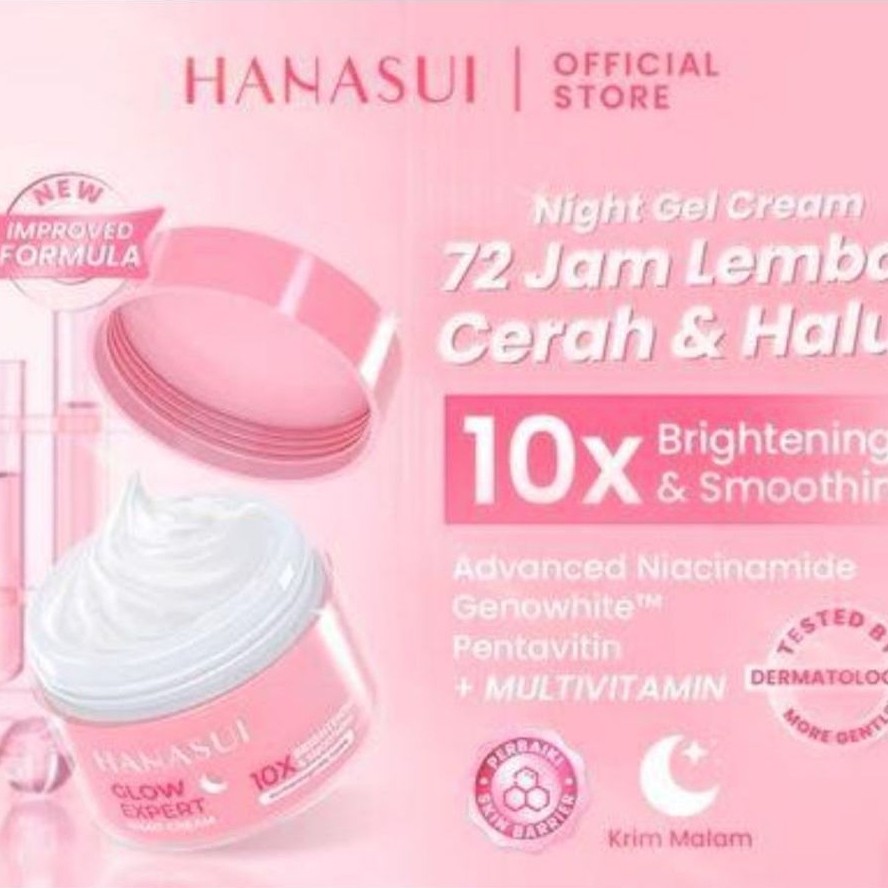 Hanasui Flawless Glow cream siang dan malam