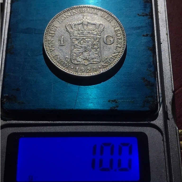 Koin1 gulden ratu wihelmina asli belanda