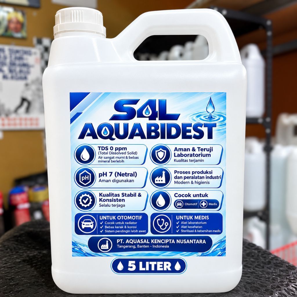 Aquabidest / Aquabidestilata / Aquabidest 5 Liter