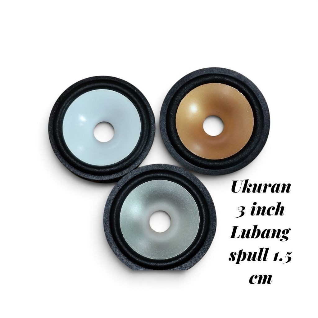 Daun speker 3 inch lubang spull 1.5 cm