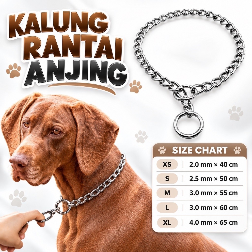 Rantai kalung anjing kucing - rantai kalung - rantai kalung collar