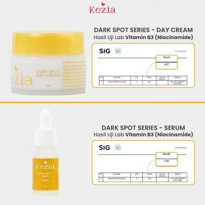 Whel- Exclusive Kezia Beauty - New Darkspot Series - Paket Anti Flek Hitam (Free 1 Lipserum Rndm+Ton