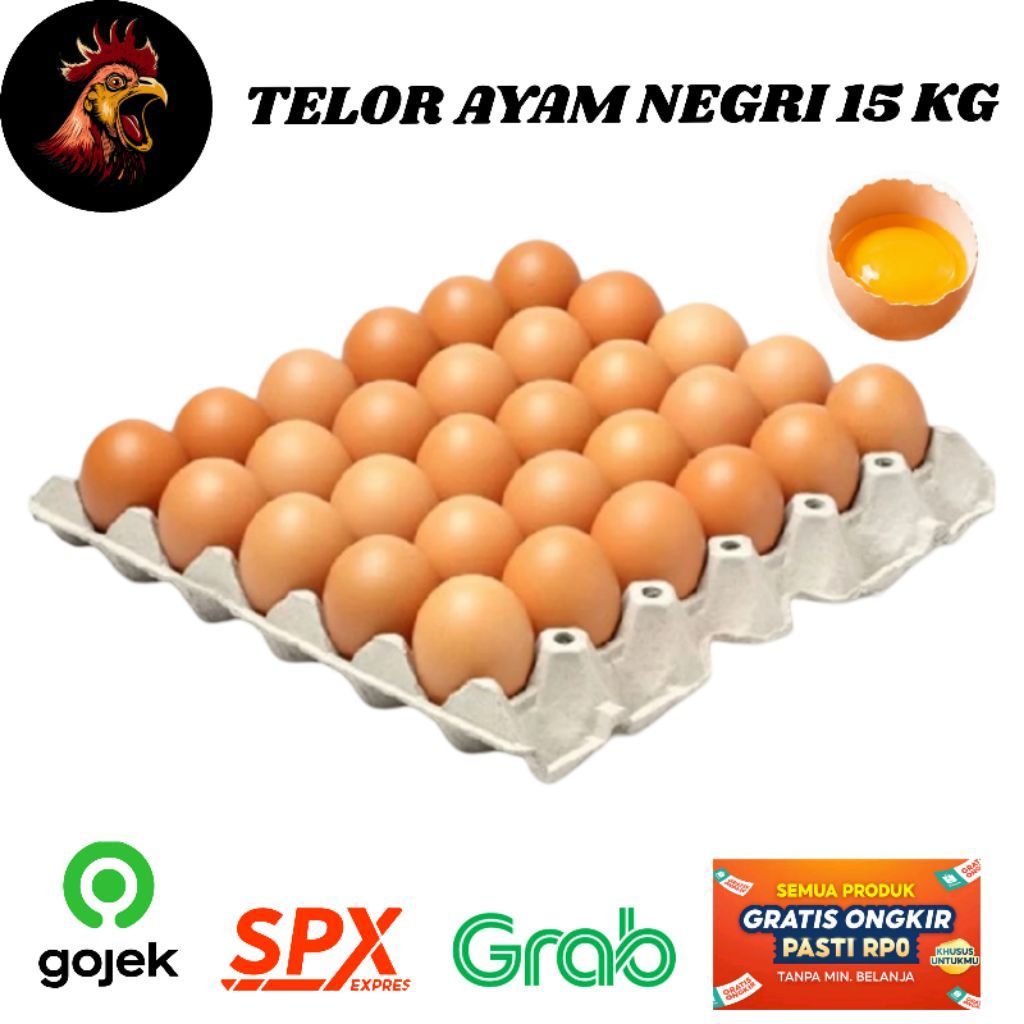 Telor Ayam Negri 15 kg - Telor Ayam Berkualitas