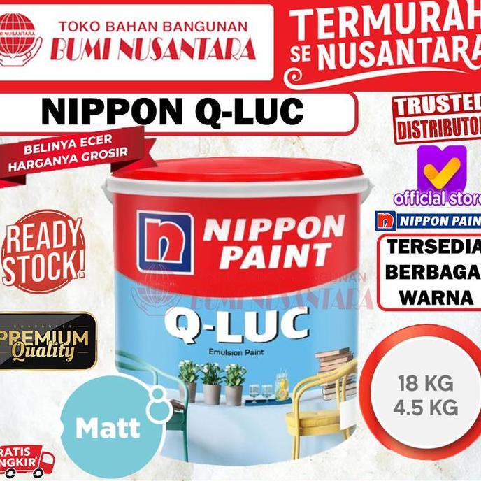 Handal- New- Nippon Paint Qluc 5Kg Cat Interior & Exterior Nippon Qluc Ukuran 5Kg Ll Paint