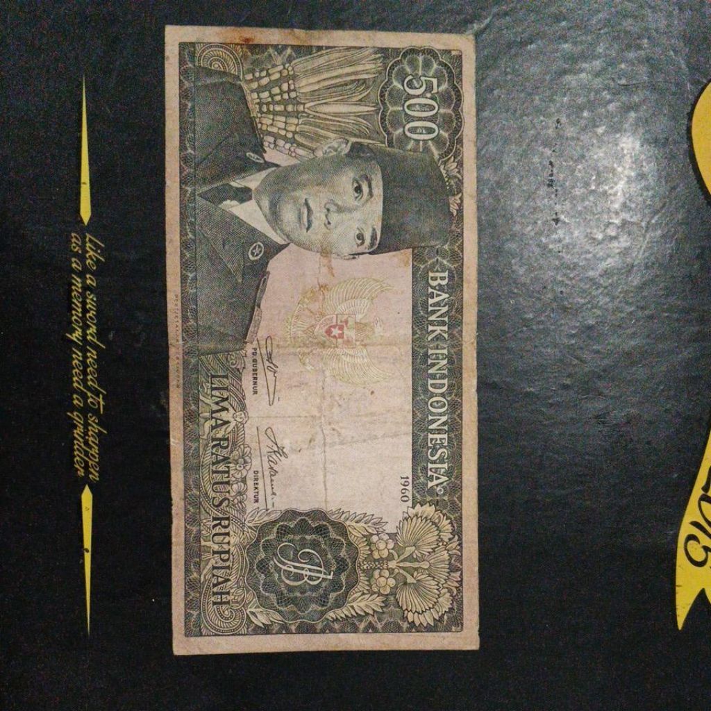 UANG KUNO 500 RUPIAH SOEKARNO TAHUN 1960