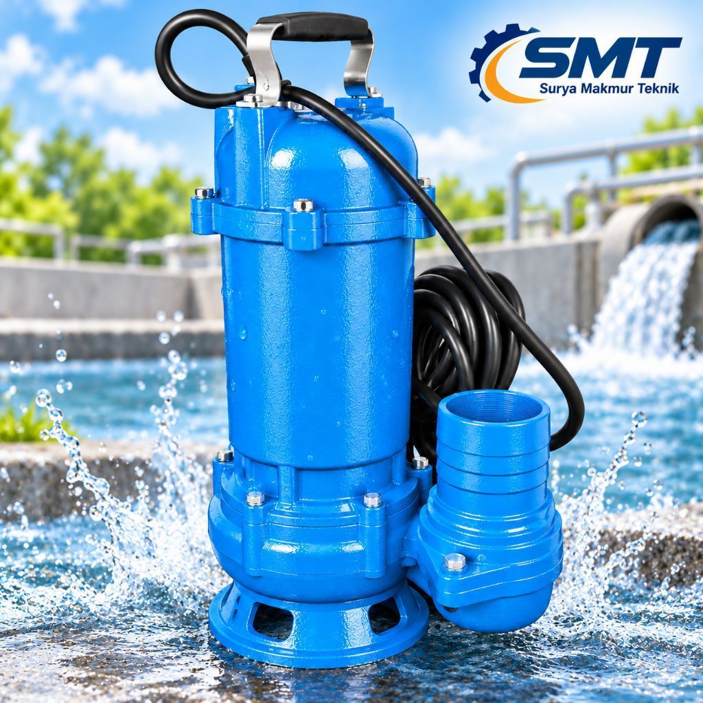 Mesin Pompa Air Pompa Celup Air Kotor Otomatis Submersible Pump 4inch