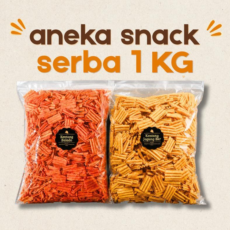Aneka Snack Grosir Serba 1 KG / Grosir Kilo Kiloan / Cemilan Camilan Bal Grosiran Diskon