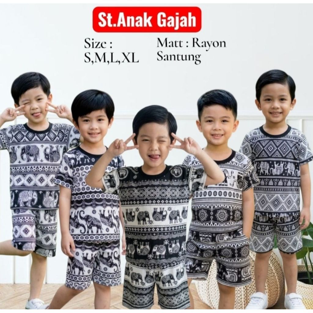 GROSIR SETELAN GAJAH HITAM PUTIH