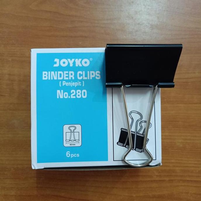 BINDER CLIPS NO 280 KLIP KERTAS PAPER CLIP PENJEPIT KERTAS 60 MM BESAR