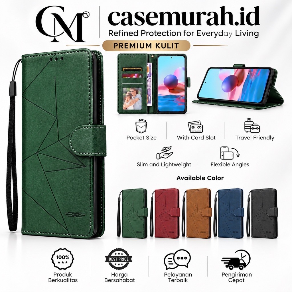 Casing Flip Dompet Premium VIVO S1 Z1 X50 X60 X70 X80 T1 PRO 5G