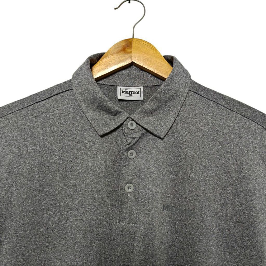 (DR.441) MARMOT Kaos Olahraga Pria Berkerah Golf Padel Tenis | Baju Sport Pria Atasan Polo Sporty Ca