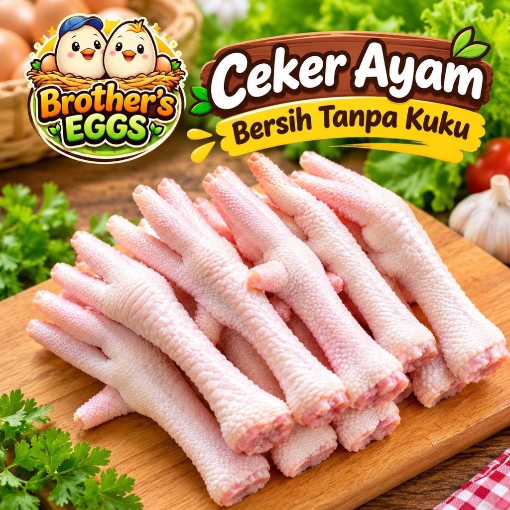 Ceker Ayam Bersih Tanpa Kuku 500 Gram Fresh Frozen untuk Seblak, Ceker Mercon, Dimsum dan Sup