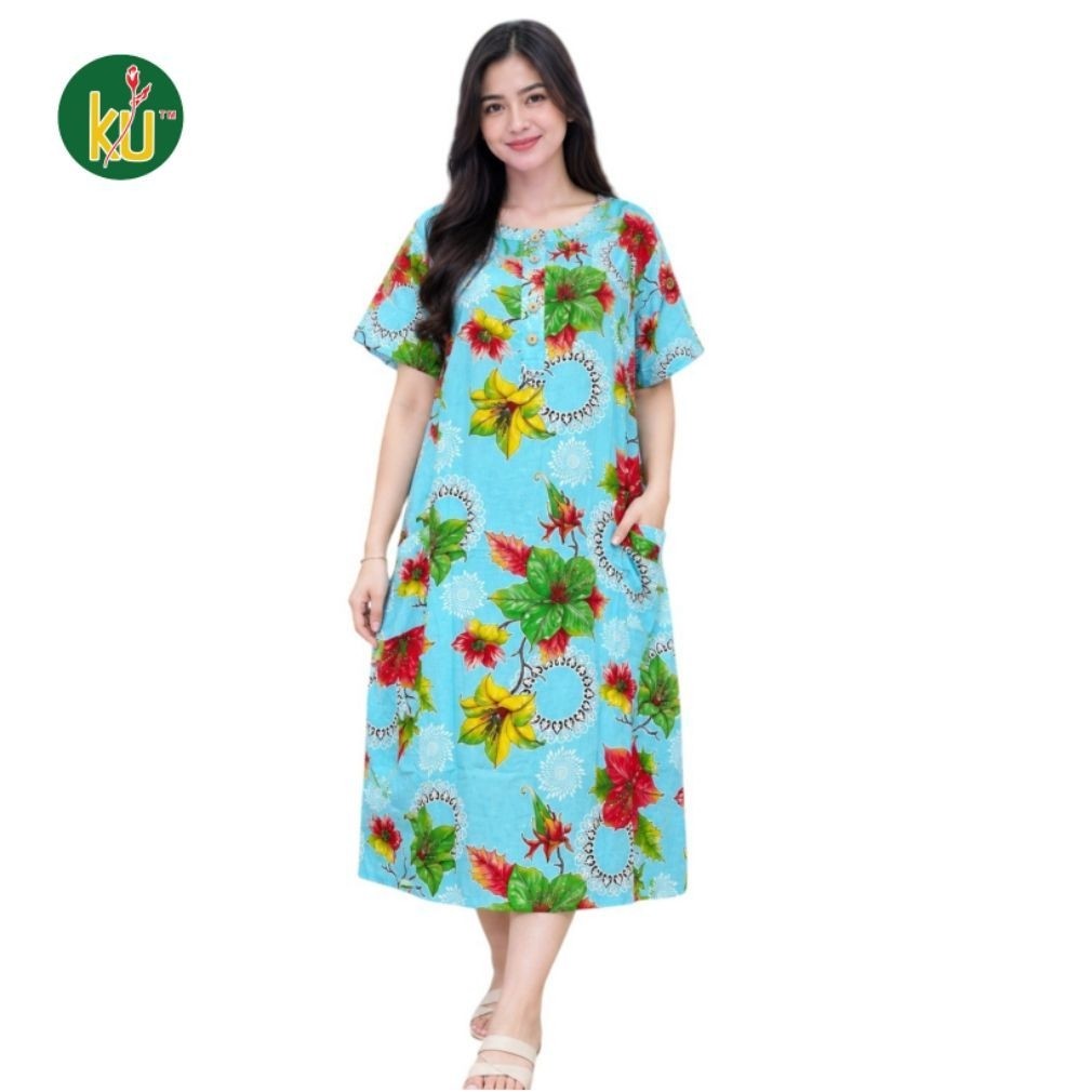 Kencana Ungu Daster 08 Label Biru Daster Busui Daster Kekinian Daster Premium