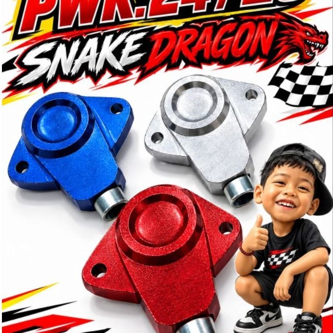 Tutup Karbu Karburator Snake dragon /Snake Head PWK 24 / 26 Bahan amunium