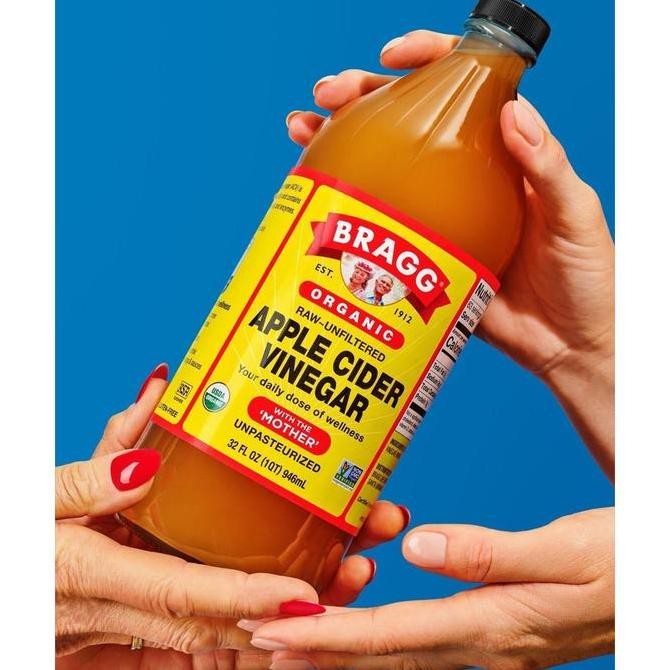 

Bragg Organic Raw Apple Cider Vinegar Acv ( Cuka Apel ) 32 Oz / 946 Ml