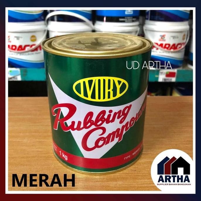 TERBARU - Ivory Rubbing Compound MERAH - Kompon Poles Mobil Pengkilap Otomotif