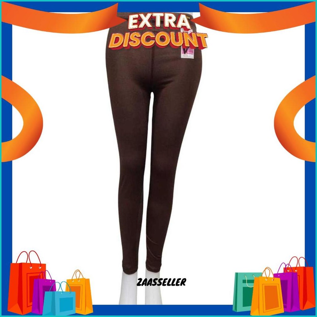 Celana Leging Dewasa Panjang Merek Guojisan Bahan Katun Spandek Impor Uk Std - Jumbo Bisa Cod