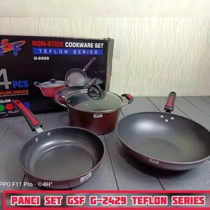 TERBARU - panci teflon set gsf isi 3