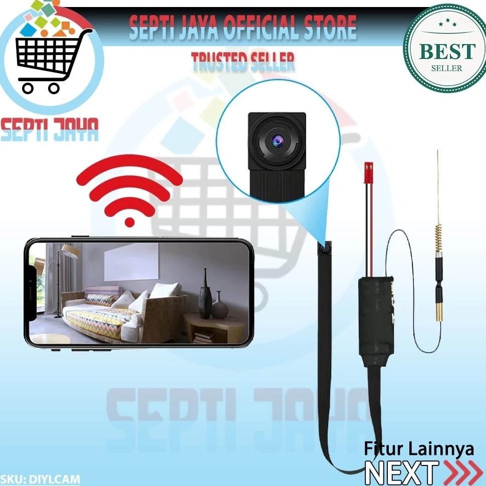 Diy Module Camera Mini Wifi Diylcam Kamera Modul Lookcam 1080P Monitoring Jarak Jauh Hidden Spycam