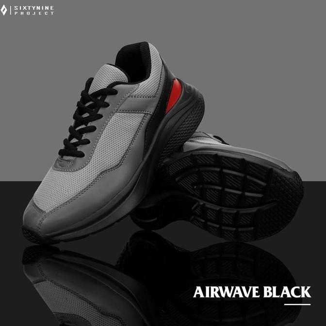 SIXTYNINE PROJECT - Airwave Black - Sepatu Pria Wanita