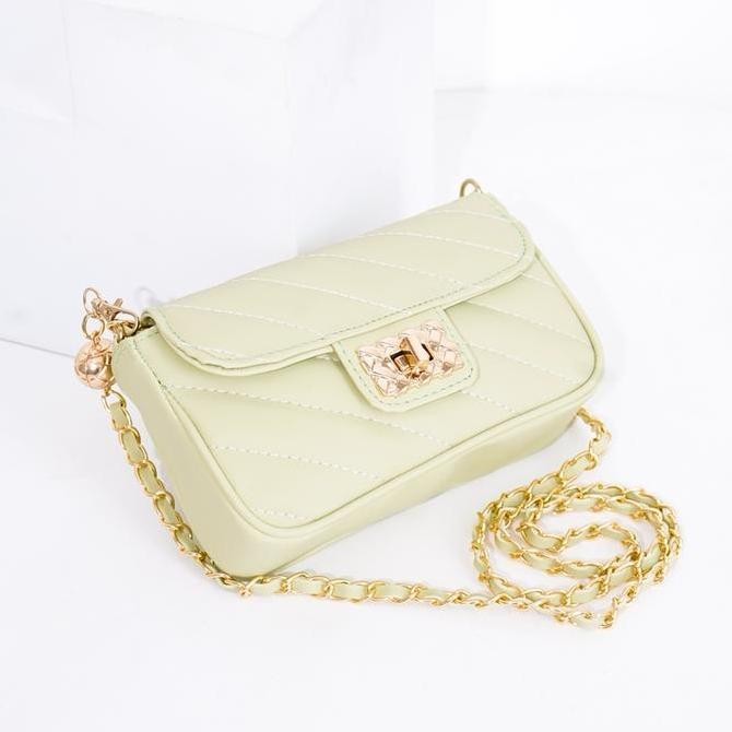 [Beli Lokal] Deliwafa - Tas Fashion Slingbag Premium Wanita Selempang Ruri | Maroon Bag