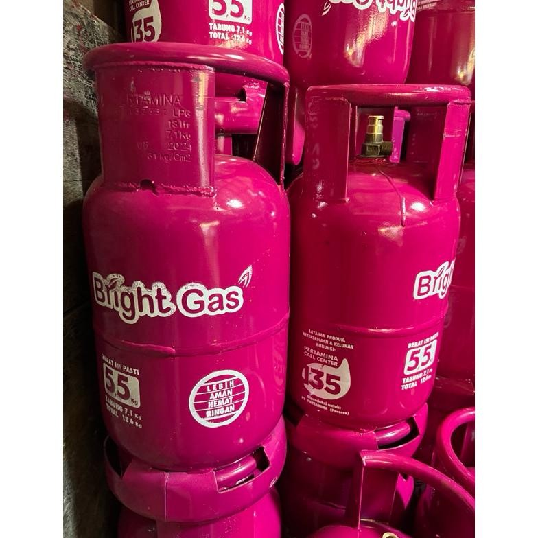 TABUNG GAS BRIGHT GAS 5,5 KG TAUN BARU (KOSONGAN)BG aSt