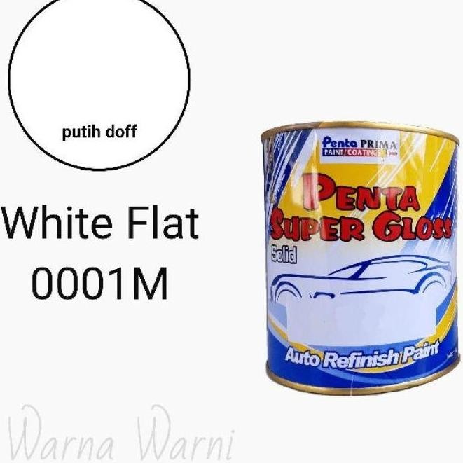 $+$+$+$+] Penta Super Gloss White Flat / putih doff 0001M 200gr
