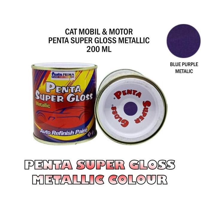 `````````] CAT PENTA BLUE PURPLE 200 gram - cat penta ungu - cat penta purple - cat ungu penta super