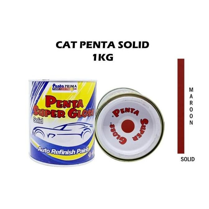 :=:=:=:=] CAT PENTA MAROON 37030 1 Kg - cat mobil maron - cat mobil merah maron - cat penta maron - 