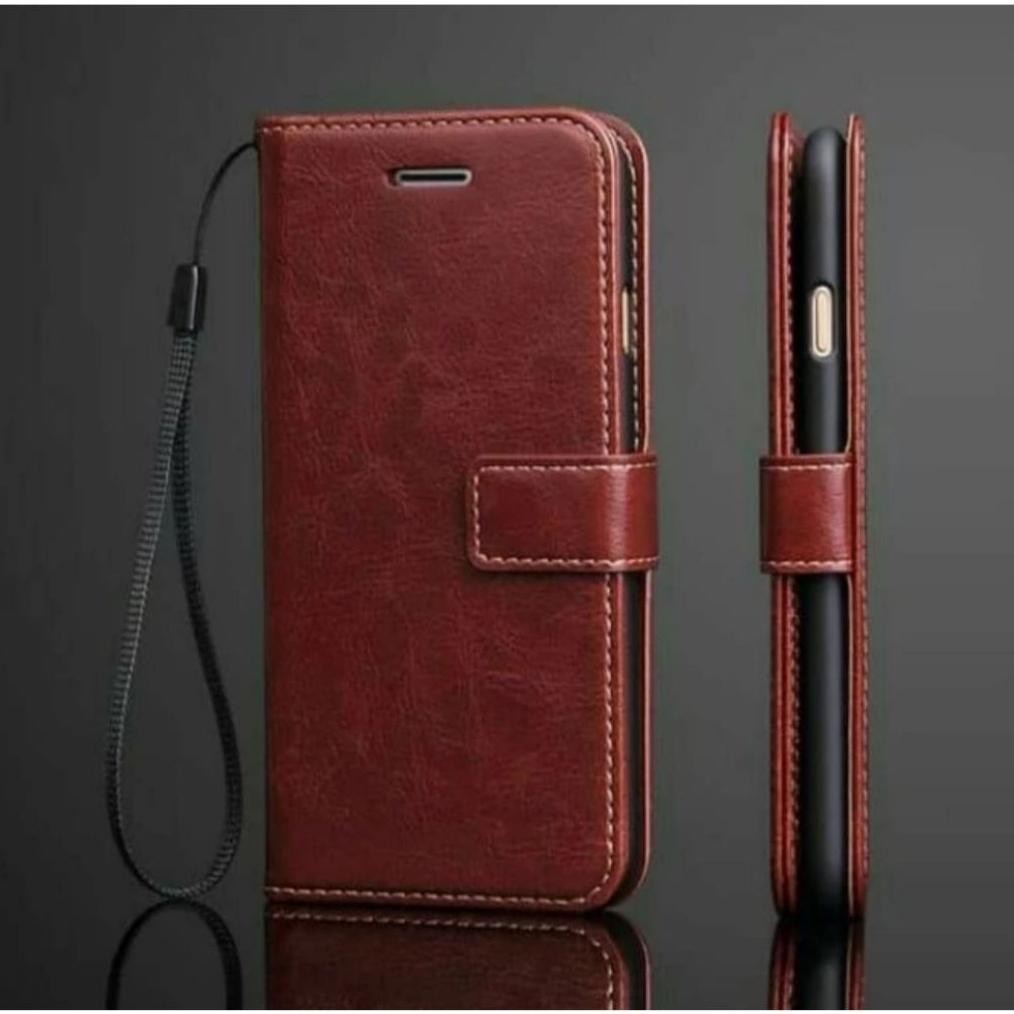 Berkualitas Oppo A3S A3X A5S A15S A77S A1K A11K A16K A17K A16E Casing Flip Cover Dompet Kulit Cover 