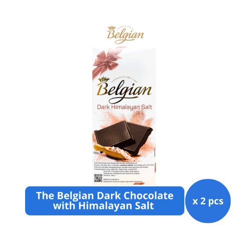 

The Belgian Dark Chocolate with Himalayan Salt 100gr x 2 pcs