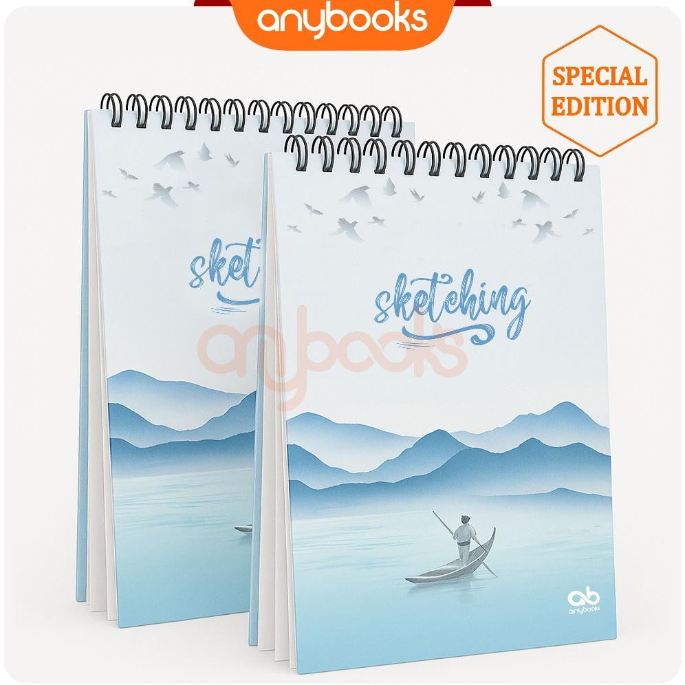 

Anybooks Edisi Spesial Sketchbook A4 Buku Gambar Vertikal Jilid Spiral Aesthetic Buku Sketsa 40 Page