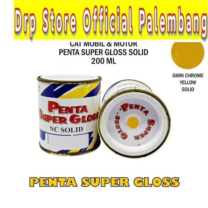 populer] CAT PENTA DARK CHROME YELLOW 1093 200cc - cat penta kuning - penta super gloss kuning - pen