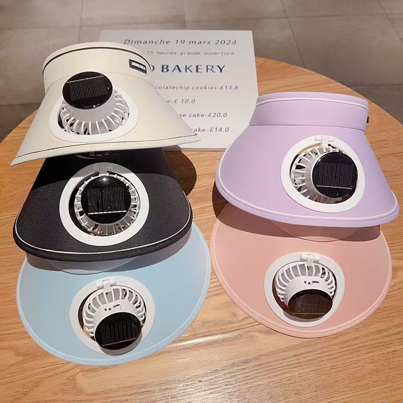 [Saror]Topi Kipas Listrik Tenaga Surya Baru dengan Topi Kipas