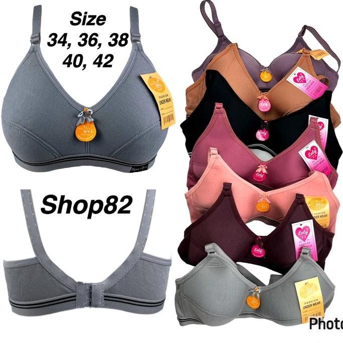 3 pcs bra BH sport wanita perempuan cewek dewasa ukuran 34 36 38 40 42 tanpa kawat busa spon tipis r