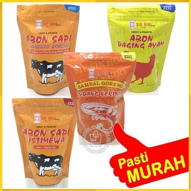 

Abon Sie Sin 250Gr Abon Sapi Bawang 250Gr Abon Ayam 200Gr Sambal Goreng Udang 250Gr