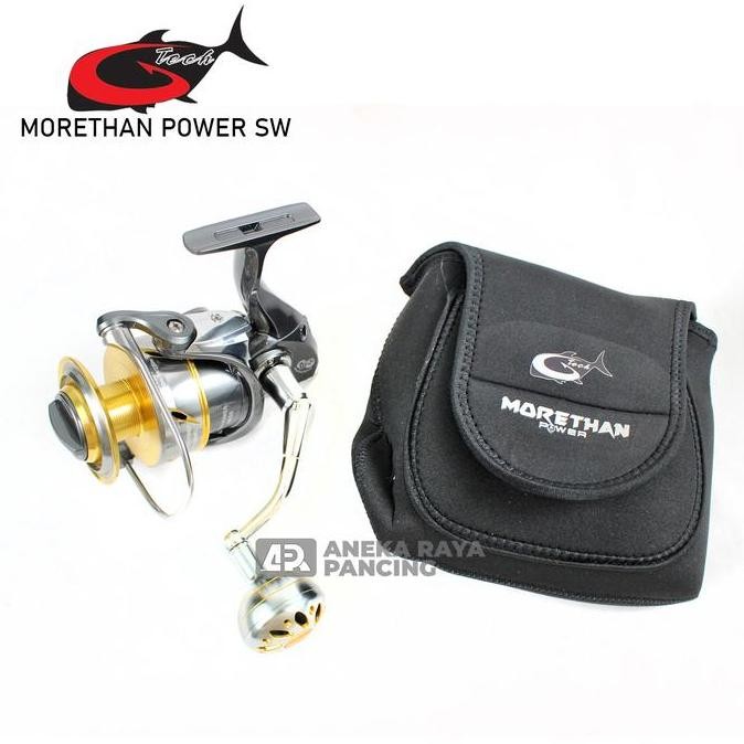 Reel G-TECH MORETHAN POWER SW 4000 s/d 10000 HG PG BGS | Power Handle Metal Body Saltwater | Laut Re