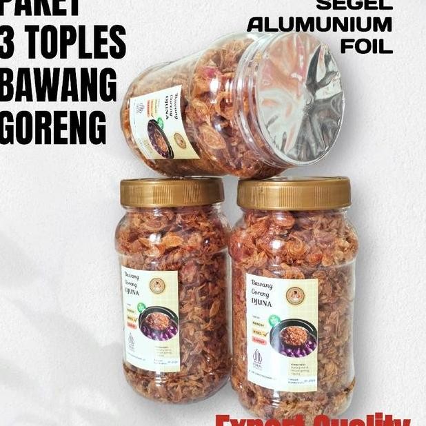 

Bawang Goreng Paket 3 Toples Tanpa Msgtanpa Campuran Ubiketela Spices Bahan Botol