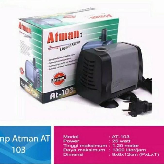 Promo Atman 103 Mesin Filter Aquarium atau kolam Atman AT 103 COD