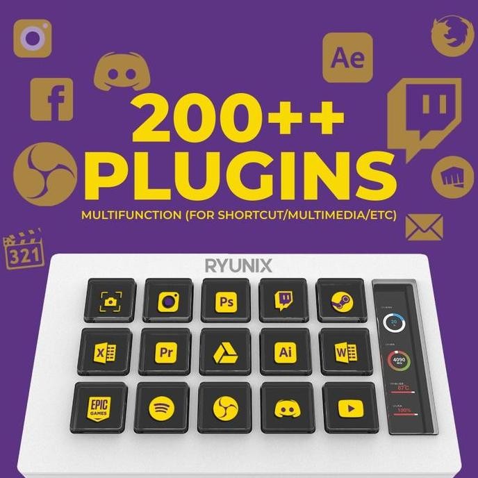 SADES RYUNIX XD100 STREAM DECK CONTROL PAD