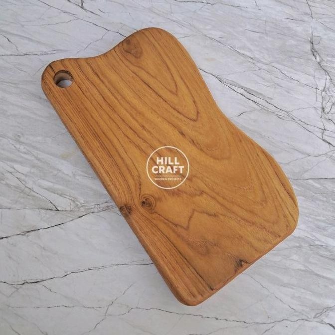 Talenan Kayu Jati asli utuh  foodgrade tanpa cat dan plitur CO