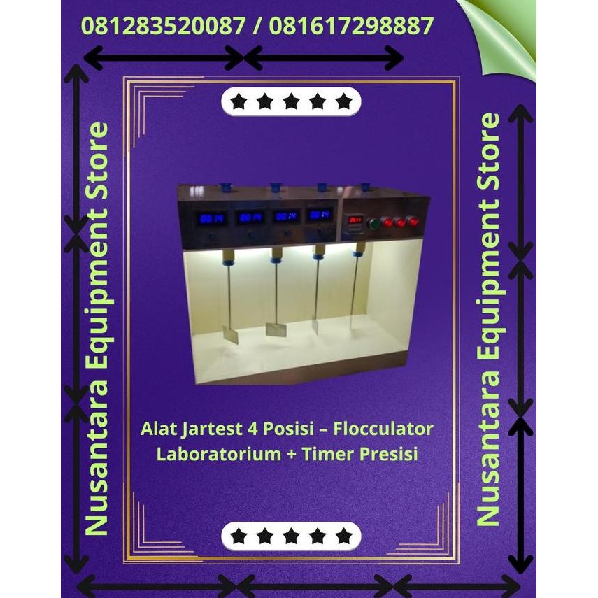 

[READY STOCK] Jartest Flokulator 4 Spindel Dilengkapi Timer Digital! CO