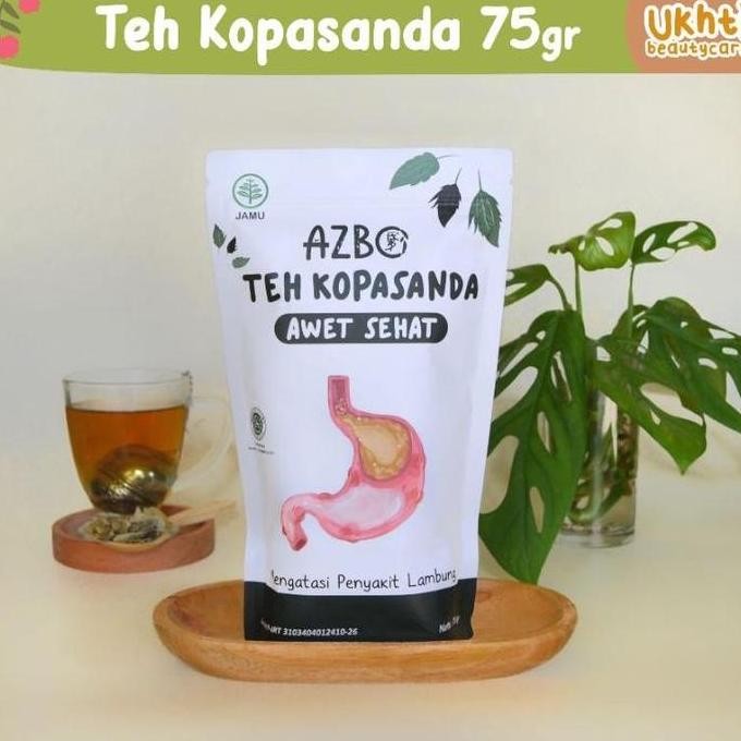 

welcome to tahuan jaya Azbo Teh Kopasanda 130gr | Teh Herbal Alami untuk Mengobati Penyakit Lambung - Sakit Magh Gerd - Obat Amandel Sariawan - Obat Herbal Lambung |