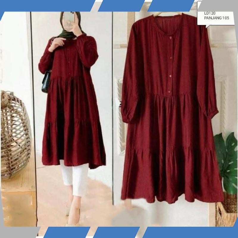 Cuci Gudang WIZA TUNIK/TUNIK JUMBO/LD102&120/TUNIK KERUT KELILING/TUNIK SUSUN/TUNIK WANITA/TUNIK MUS