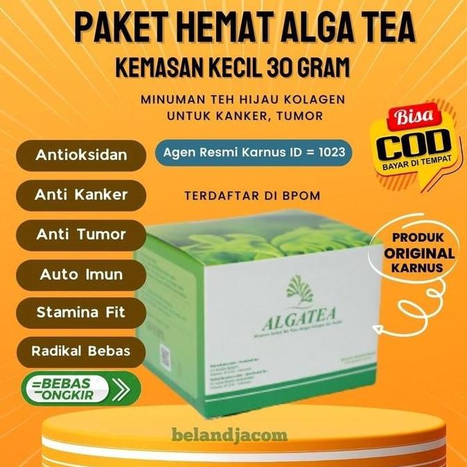 

welcome to tahuan jaya Alga Tea ekonomis isi 15 Saset kaya dengan Kolagen dan Antioksidan Tinggi